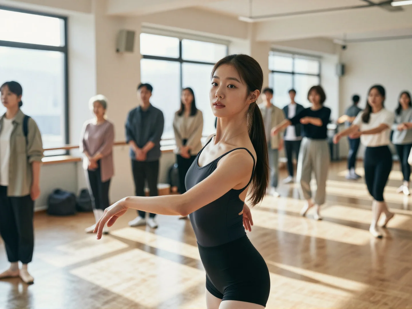 손나은 허리 22인치 발레복01